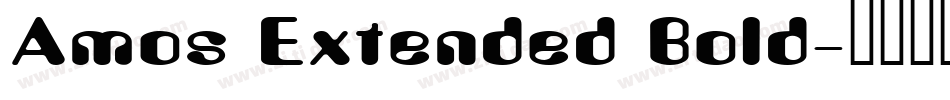 Amos Extended Bold字体转换